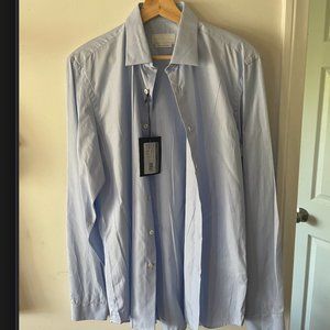 Navy Blue Prada Button Down Dress Shirt